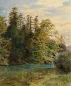 Waldteich by Ludwig Halauska