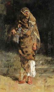 Portrait of a bedouin by Jose Villegas y Cordero