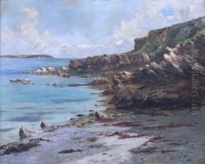 Summer Low Tide On A Cornish Coastline