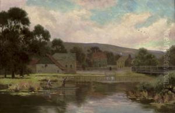 Punting Along The Kennet And Aran Canal, Near Devizes - view 1