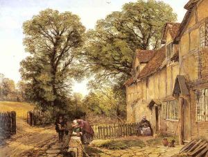 The Pedlars's Visit by Thomas Creswick