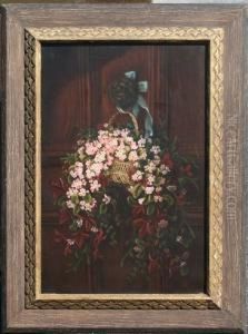 Painting Of Flowers Hanging On A
Door Knob