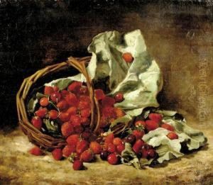 Still Life Of Rasberries And Cherries