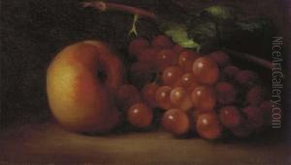 A Still Life With Grapes And A Peach - view 1