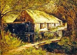 Dolgelly Mill North Wales by Thomas Creswick