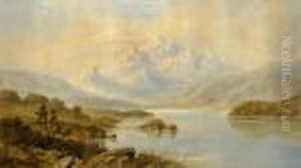 Paesaggio Con Fiume E Montagne - view 1