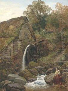 An over-shot water-mill by Thomas Creswick