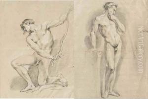 Dessin Double Face : Nus Masculins. by Noel Halle
