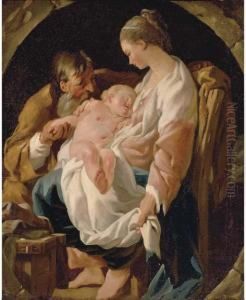 The Holy Family, In A Feigned Oval The Holy Family, In A Feigned Oval