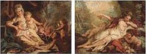 Allegories Of Autumn And Winter by Noel Halle