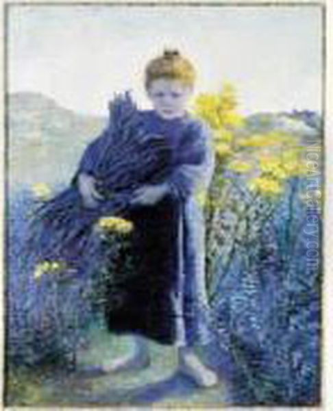 Fillette Ramassant Des Fagots, 1899 - view 1