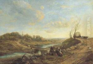 The London Road A Hundred Years Ago by Thomas Creswick