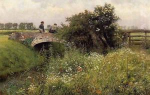 A Meeting on the Bridge by Emil Claus