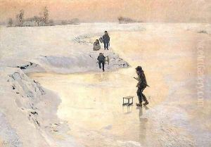 Skaters by Emil Claus