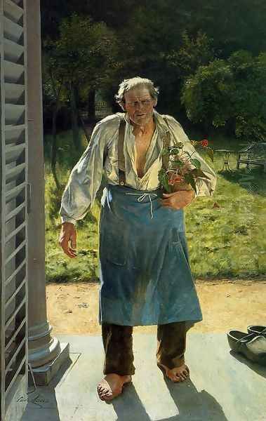 The Old Gardener by Emil Claus