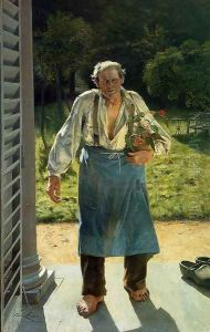 The Old Gardener by Emil Claus