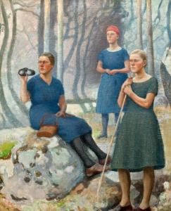 Girls On Excursion by Pekka Halonen