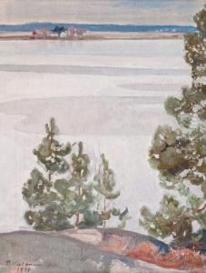 View Over The Lake by Pekka Halonen