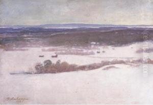 Talvimaisema (winter Landscape) by Pekka Halonen