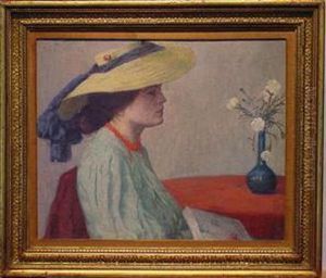 Portrait Of A Woman In Profile