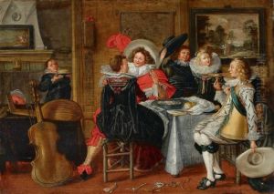 Musizierende Gesellschaft by Dirck Hals