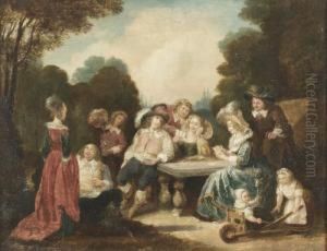 "les Joueurs De Cartes". by Dirck Hals