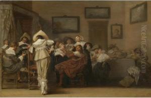 A Merry Company In An Interior by Dirck Hals