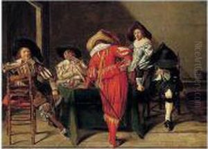 A Guardroom Interior by Dirck Hals