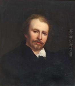 Portrait Of A Gentleman With Moustache by Frans Hals