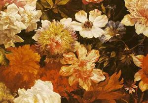 Detail of Flowers by Michelangelo Cerquozzi