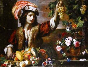 Young Man in a Feathered Hat with Still Life