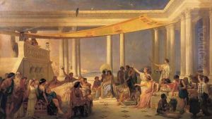 Sappho at Mitylene by Pierre Oliver Joseph Coomans