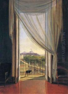 View of Naples through a Window by Franz Ludwig Catel