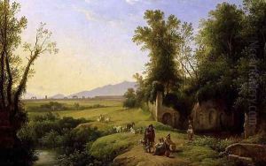 The Grove of Egeria by Franz Ludwig Catel