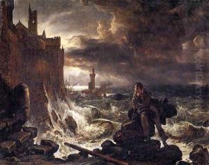Night Piece from the Closing Scene of 'Rene' by Chateaubriand 2 by Franz Ludwig Catel