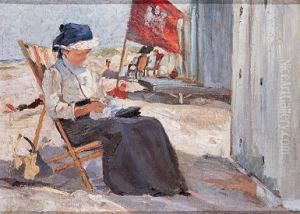 Mujer En La Playa by Wilhelm Hambutchen