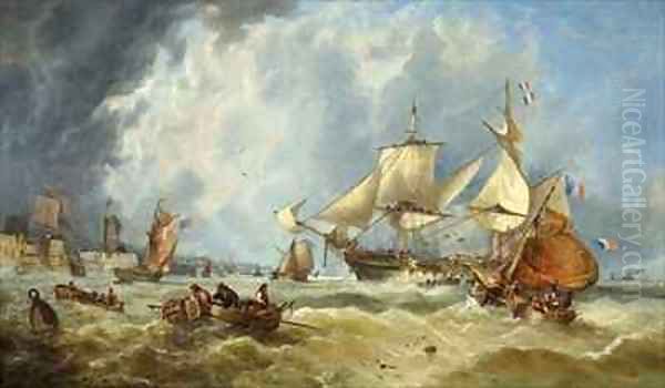 Scene in the English Channel - view 1