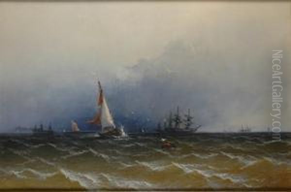 Channel Scenery - Showery Weather - view 1