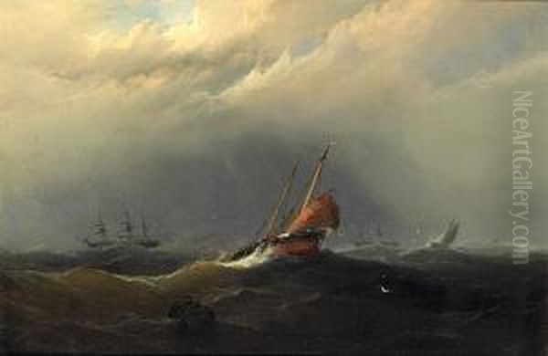 Lugger Running Before The Wind - view 1