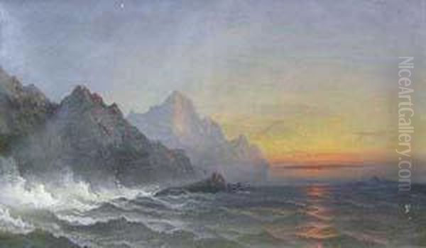 Seascape At Dusk - view 1