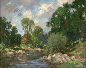 A Fishing Stream by James Whitelaw Hamilton