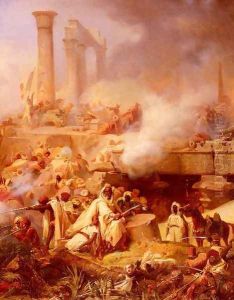 Bataille D'Heliopolis (The Battle of Heliopolis) (or Basse-Egypte) by Leon Cogniet