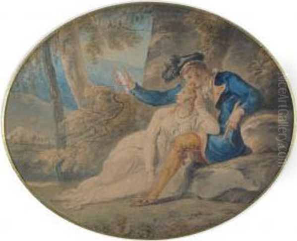 Lovers In An Arcadian Landscape - view 1