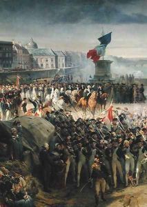 The Garde Nationale de Paris Leaves to Join the Army in September 1792 c.1833-36 (detail-2) by Leon Cogniet