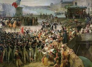 The Garde Nationale de Paris Leaves to Join the Army in September 1792 c.1833-36 (detail) by Leon Cogniet