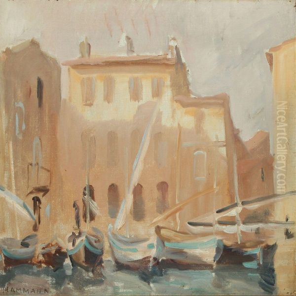 View From Martigues In France With Sailing Boats - view 1