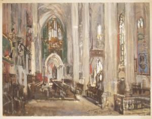 Kircheninterieur by Otto Hammel
