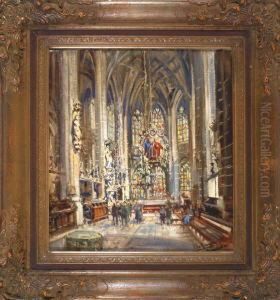 Im Inneren Der St. Lorenz Kirche by Otto Hammel