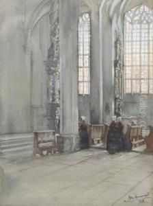 Gotisches Kircheninterieur by Otto Hammel