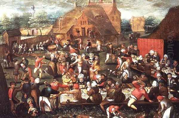 A Country Peasant Wedding Feast or Feast Day - view 1